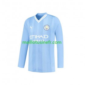 Maillot de Foot Manchester City Domicile 2023-24 Manches Longues
